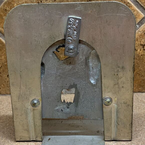 Vintage METZKE Pewter Bookends African Elephants 3-Dimensional Metal Patina - Picture 15 of 16